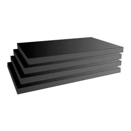 Windmill Slatwall Products Slatwall Black Shelves, 3/4"Hx8"Dx14"W Finished on 2 Sides and 3 Edges 4PKG-4W-Black